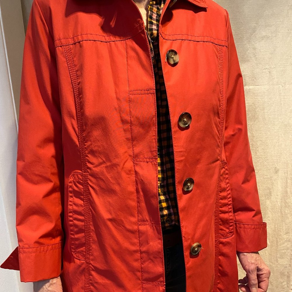 Eddie Bauer Red Raincoat